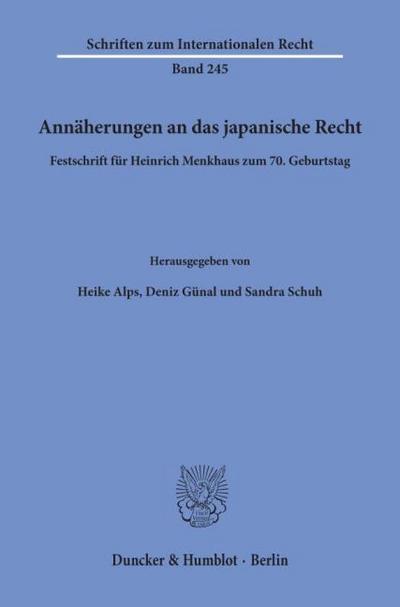 Annäherungen an das japanische Recht