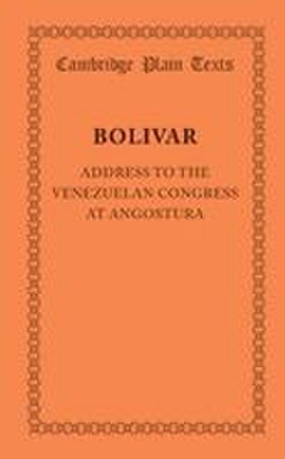Address to the Venezuelan Congress at Angostura