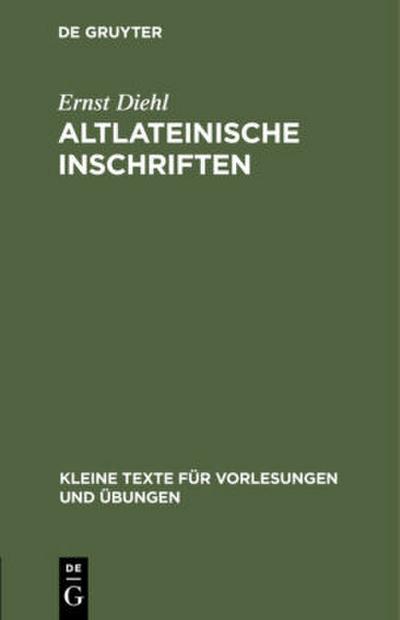 Altlateinische Inschriften