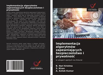 Implementacja algorytmów zapewniaj¿cych bezpiecze¿stwo i prywatno¿¿