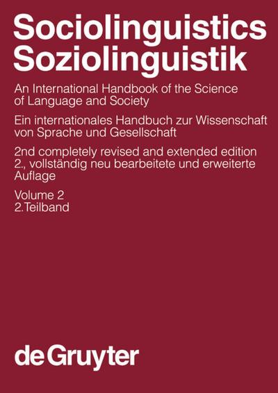 Sociolinguistics / Soziolinguistik. Volume 2