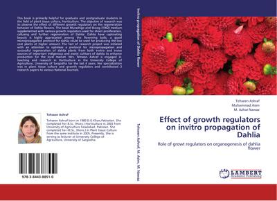 Effect of growth regulators on invitro propagation of Dahlia
