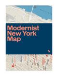 Modernist New York Map