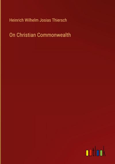 On Christian Commonwealth