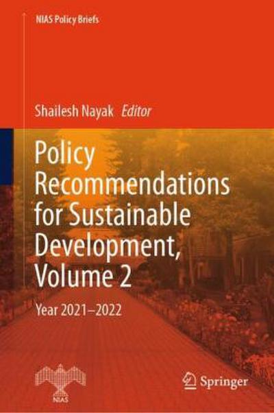 Policy Recommendations for Sustainable Development, Volume 2