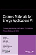 Ceramic Materials for Energy Applications VI, Volume 37, Issue 6