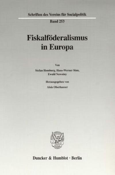 Fiskalföderalismus in Europa.