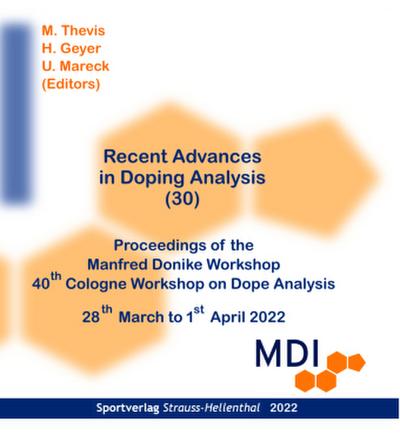 Recent Advances in Doping Analysis (30) - CD-Rom, CD-ROM