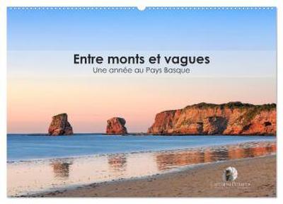 Entre monts et vagues - Une année au Pays Basque (Calendrier mural 2026 DIN A2 vertical), CALVENDO calendrier mensuel