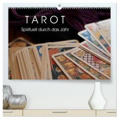 Tarot. Spirituell durch das Jahr (hochwertiger Premium Wandkalender 2026 DIN A2 quer), Kunstdruck in Hochglanz