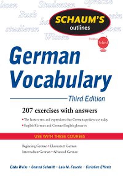 Schaum’s Outline of German Vocabulary, 3ed