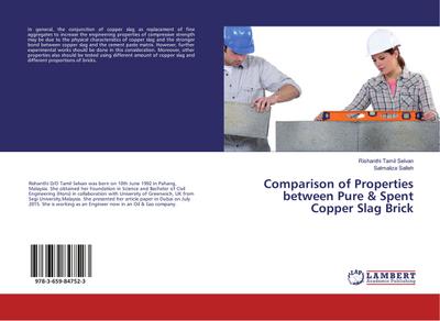 Comparison of Properties between Pure & Spent Copper Slag Brick