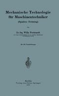 Mechanische Technologie für Maschinentechniker