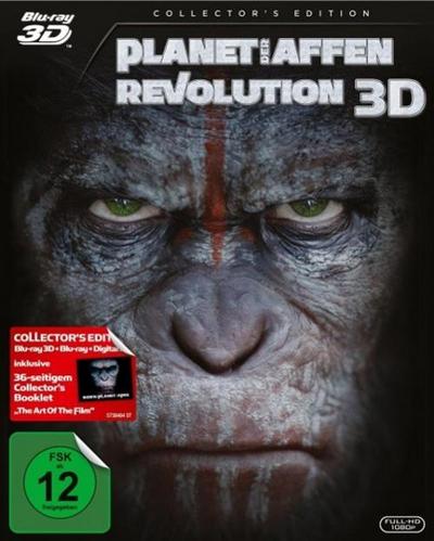 Planet der Affen Revolution 3D, 2 Blu-ray
