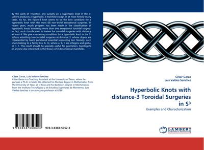 Hyperbolic Knots with distance-3 Toroidal Surgeries in S³