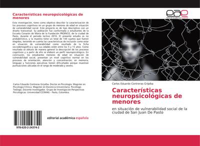 Características neuropsicológicas de menores