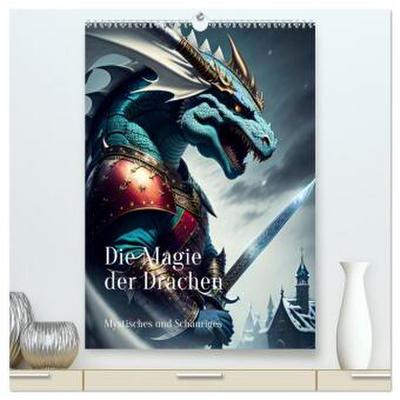 Die Magie der Drachen - Mystisches und Schauriges (hochwertiger Premium Wandkalender 2026 DIN A2 hoch), Kunstdruck in Hochglanz