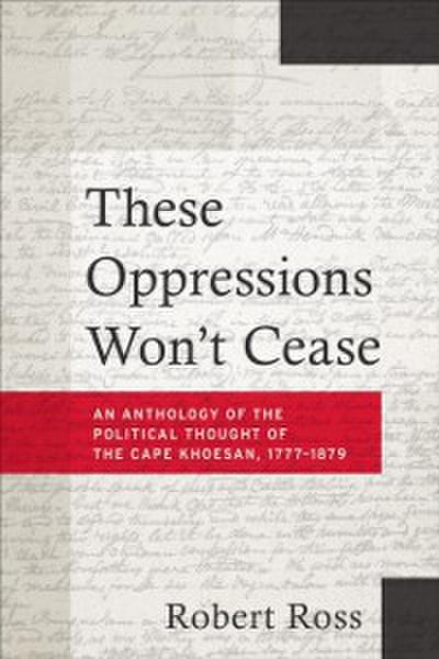 These Oppressions Won’t Cease