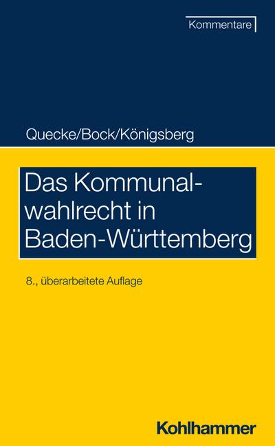 Das Kommunalwahlrecht in Baden-Württemberg