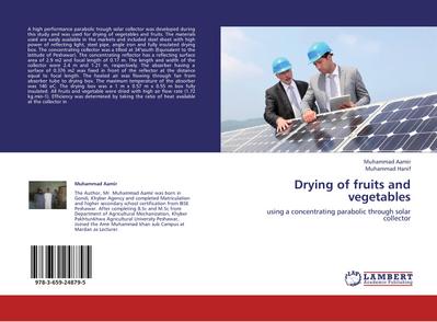 Drying of fruits and vegetables