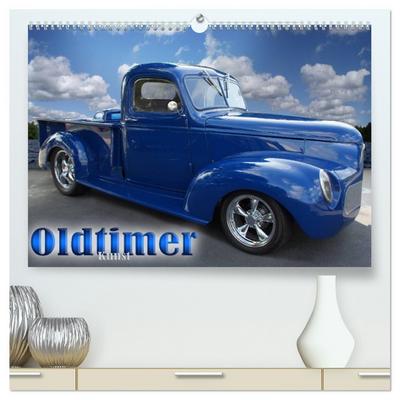 Oldtimer-Kunst (hochwertiger Premium Wandkalender 2026 DIN A2 quer), Kunstdruck in Hochglanz