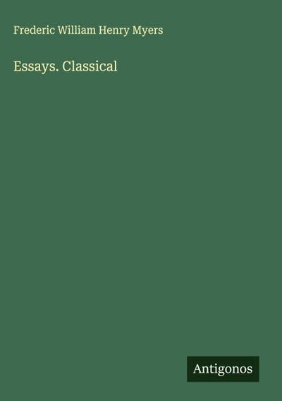 Essays. Classical