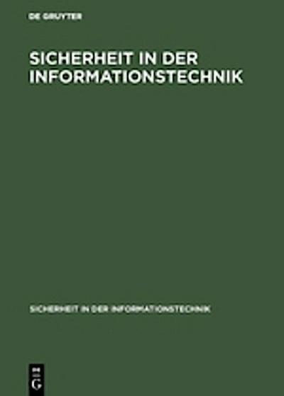 Sicherheit in der Informationstechnik