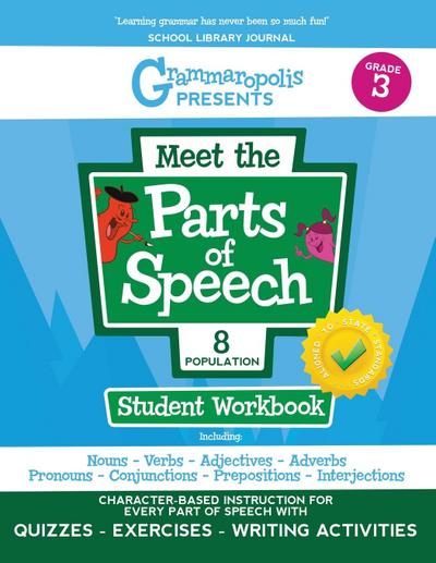 The Parts of Speech Workbook, Grade 3
