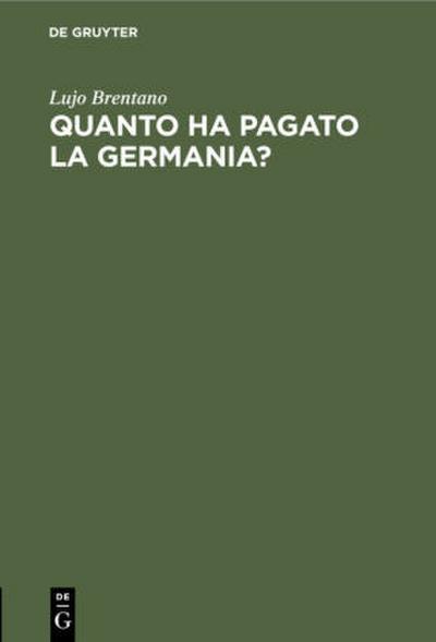 Quanto ha pagato la Germania?