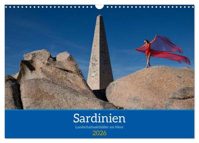 Sardinien - Landschaftsaktbilder am Meer (Wandkalender 2026 DIN A3 quer), CALVENDO Monatskalender