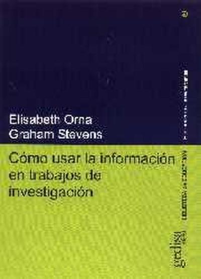 Cómo usar la información en trabajos de investigación