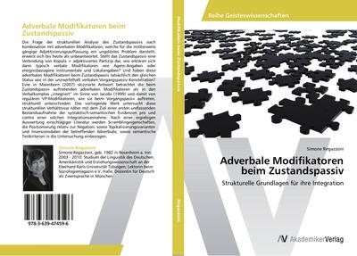 Adverbale Modifikatoren beim Zustandspassiv