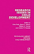 Research Issues in Child Development