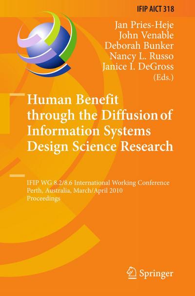 Human Benefit through the Diffusion of Information Systems Design Science Research