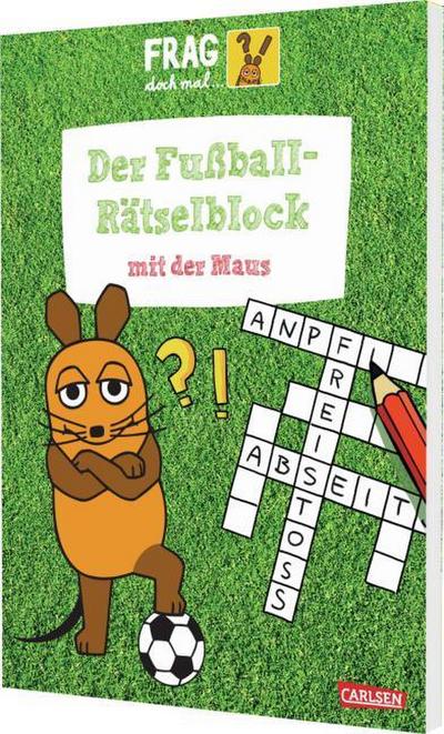 Der Fußball-Rätselblock mit der Maus