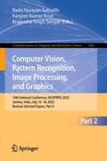 Computer Vision, Pattern Recognition, Image Processing, and Graphics