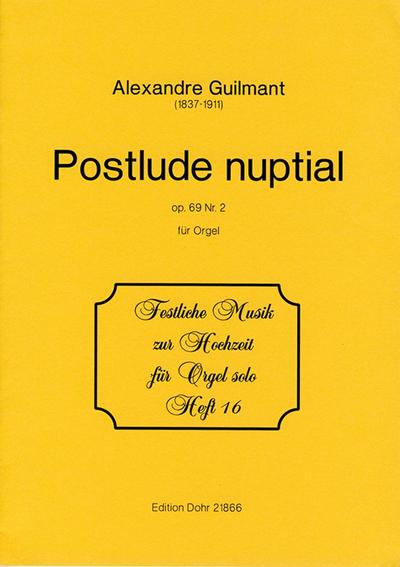Postlude nuptiale op.69,2für Orgel