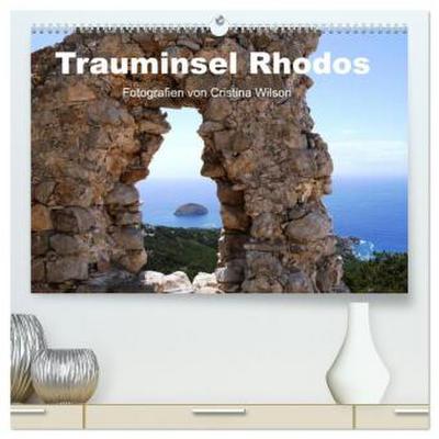 Trauminsel Rhodos (hochwertiger Premium Wandkalender 2026 DIN A2 quer), Kunstdruck in Hochglanz