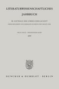 Literaturwissenschaftliches Jahrbuch