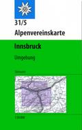 DAV Alpenvereinskarte 31/5 Innsbruck und Umgebung 1 : 50 000 Skirouten