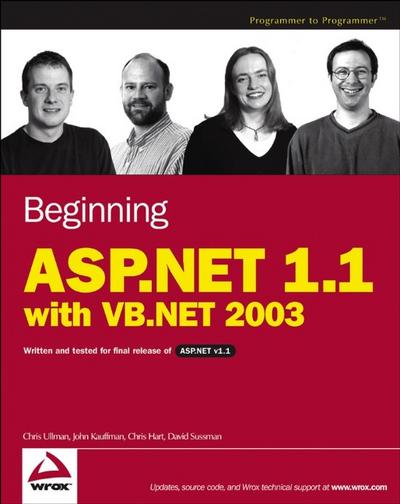 Beginning ASP.NET 1.1 with VB.NET 2003