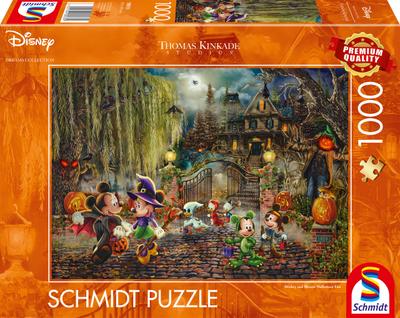 Thomas Kinkade Studios - Disney Mickey & Minnie Halloween Fun