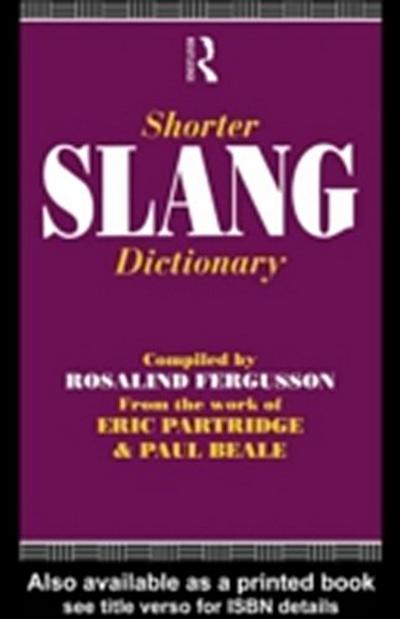 Shorter Slang Dictionary