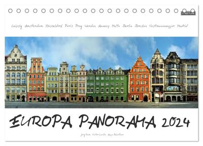 Europa Panorama 2024 (Tischkalender 2024 DIN A5 quer), CALVENDO Monatskalender