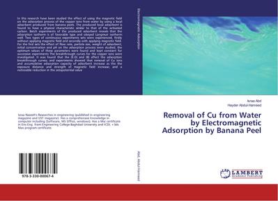 Removal of Cu from Water by Electromagnetic Adsorption by Banana Peel