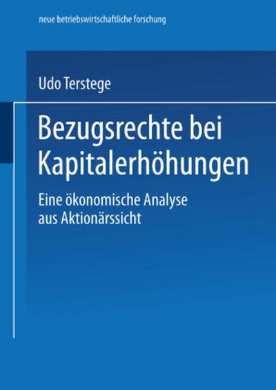 Bezugsrechte bei Kapitalerhöhungen