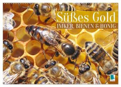 Süßes Gold: Imker, Bienen & Honig (Wandkalender 2026 DIN A2 quer), CALVENDO Monatskalender