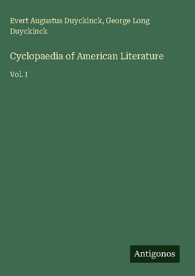 Cyclopaedia of American Literature