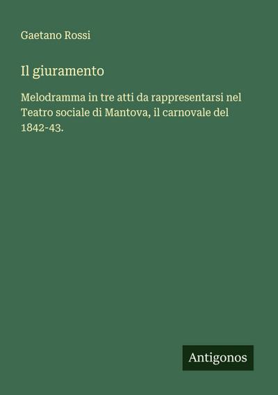 Il giuramento