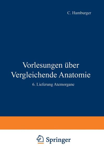 Vorlesungen Über Vergleichende Anatomie